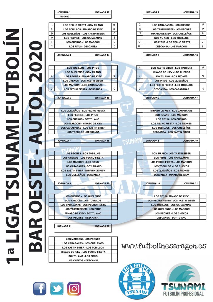 Calendario-Liga-AUTOL-2020 MODI